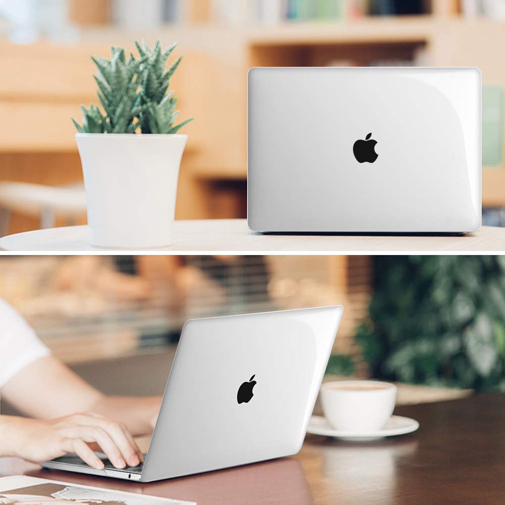 FINTIE Case for MacBook Pro 13 Inch A2338(M2 M1) A2251 A2289 A2159 A1989 A1706 A1708 (2016-2021 2022 2023 Release) with/Without Touch Bar- Snap On Hard Shell Case Cover, Crystal Clear