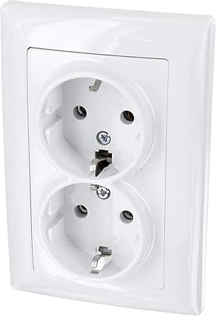 Up – Enchufe doble All-in-One – Marco + rasante de uso + ...