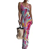 Nimsruc Women Summer Long Dress Casual Slip Sexy Slim Sleeveless Bodycon Maxi Dresses for Women 2024