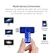 LEIZHAN OTG USB Flash Drive 32GB Micro USB Thumb Drive Gift for Android Smart Phone, USB Photo Stick Pen Drive for PCs (Blue)