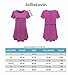 JollieLovin Women's Plus Size Tops Summer Tunic Short Sleeve Loose Fit T-Shirt to Wear with Leggings(Steel Blue,1X)