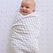 Ziggy Baby Muslin Baby Swaddle Blankets - 3 Pack - Gender Neutral for Boys and Girls - Chevron, Arrow, Cross, Grey/White (47x47)