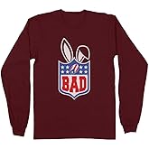 TeesAndTankYou Bunny Bowl 2026 Long Sleeve Shirt Unisex Large Maroon