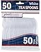 [50 White Tea Spoons] Plastimade Disposable Heavy Duty Plastic Cutlery,Great for Every Day Use, Home, Office, Party, Picnics, or Outdoor Events,