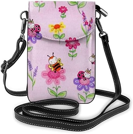 ミニバッグ スマホポーチ 斜めがけ ミニポシェット 春のミツバチ ミニショルダーバック 携帯 ケース ミニポーチ おしゃれ 人気 かわいい 小さめ 多機能 軽量 プレゼント レディース
