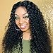 Persephone Curly Human Hair Lace Front Wigs For Black Women Brazilian 13x4 Lace Front Human Hair Wigs With Baby Hair Pre Plucked Bleached Knots 18 Inch