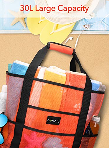 1 Durable+Beach+Large+Totes+Orange
