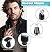 Nose Hair Trimmer for Men,Electric Facial Ear Hair Clippers 4 in 1,Rechargeable Mute Motor Waterproof Double-Edge Stainless Steel Blades Nose Hair Scissors,Wet/Dry Use Trimming Tool for Men