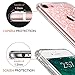 Clear iPhone 7 Case for girls, iPhone 8 Case,LUHOURI White Henna Mandala Floral Case, Transparent Plastic with Clear TPU Bumper Protective Back Phone Case Cover for iPhone 7/iPhone 8 (4.7 Inch)