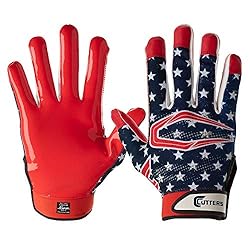 Cutters Game Day Receiver Glvs Flag S/M