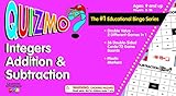 Learning Advantage 8234 QUIZMO Integers Addition and Subtraction Card