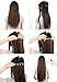 MONOTELE Fashion straight 23 3/4 full head Clip In Hair Extensions with 5 clips long (Dark brown Curly) by MonoTele