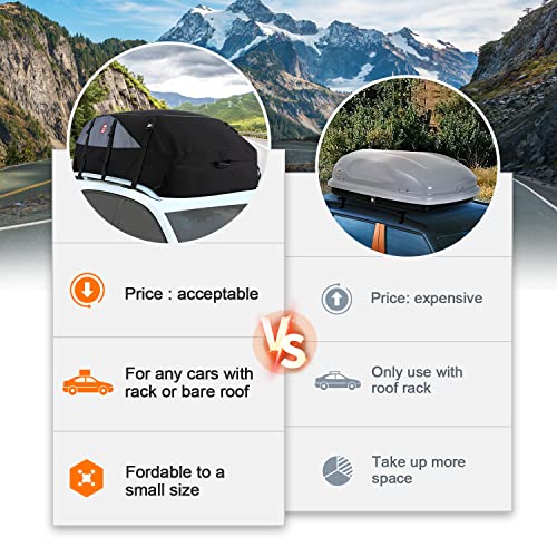 Car Roof Cargo Carrier 20 Cubic Waterproof Rooftop Cargo Carrier for
