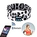 WU-MINGLU Wireless Bluetooth Headband Headphones, Cozy Wireless Sports Headband Sleep Headphones Headset Running Headphones with Mic Built-in Stereo Speakers Yoga