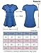Ladies Flair T Shirt Short Sleeve,Nomorer V Neck Dressy T Shirt Feminine Fit and Flare Ruched Knit Tops Purple XL