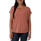 32 Degrees Cool Women's Soft Luxe Short Sleeve V-Neck Top