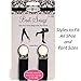Boottique Boot Clips, Boot Straps, Boot Snugs for Smooth Pants (Black 3