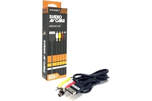 Retro-Bit S-Video and AV Cable-Black, Dreamcast