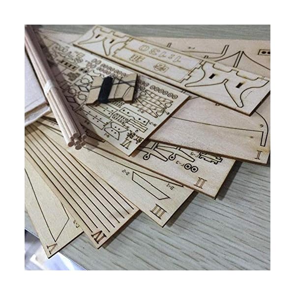 ZNYB DIY Handgefertigte Montage Schiff Modell Schiff Kit Holzschiff Modelle Kits Zusammenbau Bausätze Schiff Modell Holz… – Bild 4
