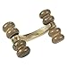 Massage Roller Wheels - Large Wooden Massager with Wheels, Massage Therapy Tool, 6.5 x 4.5 x 2.7 Inches