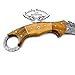 Olive Wood 8.2'' Fixed Blade Custom Handmade Damascus Steel Hunting Knife 100% Prime Quality