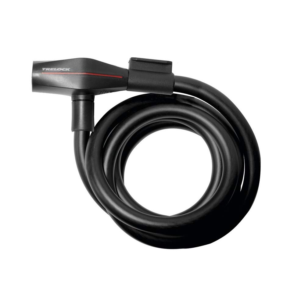 Trelock 2231263300 Unisex Adult Spiral Cable Lock 180 cm Black