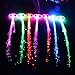 Midafon 30 Pack LED Multicolor Light Flashing Fiber Optic Hair Braid Barrettes Party Favors Party Pack