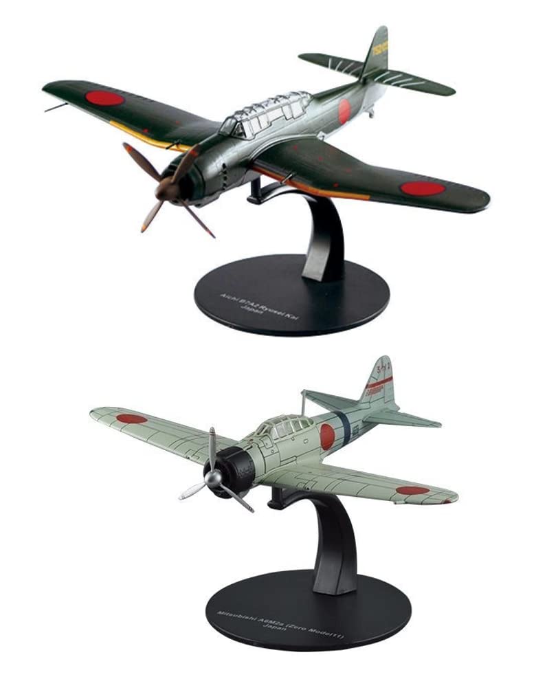 OPO 10 - Set of 2 1/72 combat aircraft compatible with Mitsubishi A6M2 ZERO 11 + AICHI B7A2 - NG1 - G10+G19