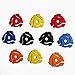 (10 Pack) TEN Mixed Color Plastic 45 RPM 7 Inch Vinyl Record Adapter / Adaptor - 7