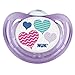 NUK Airflow Orthodontic Pacifier, 6-18 Months, Pink Hearts/Girl, 1 pk
