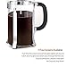 Homitt 34oz French Press Coffee Maker & Tea Maker (8-Cups) with 3 Extra Replacement Screen Mesh,1 Stainless Steel Mixing Spoon, 1 Measuring Spoon.
