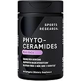 Phytoceramides 350mg per softgel - Plant Derived Ceramides for Healthy Skin and Hydration - Non GMO with No Fillers or Synthe