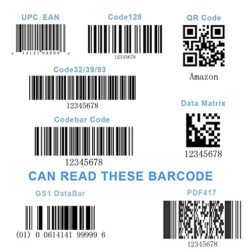 Handheld-Barcode-Scanner-MUNBYN-for-1D-and-2D-Bar-code-with-15-Meters-USB-Cable