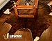 Crown Home Innovations | Brazilian Cowhide Area Rug | 100% Authentic Natural Leather | Unique Stylish Decorative Accent | No Smell or Shedding | Color, Brindle | Size, 6’x 7’