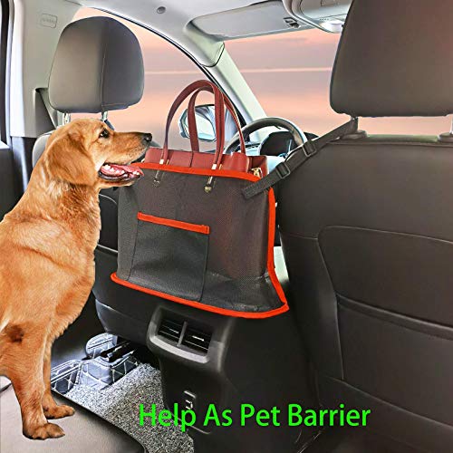 Car Net Pocket Handbag Holder,Car Purse Holder Between Seats,Car Storage Netting Pouch,Mesh Car Backseat Organizer… - Image 3