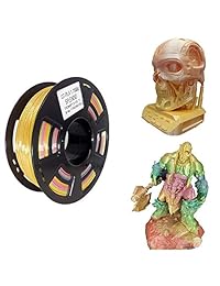 Filamento de impresión 3D PLA de 0.069 in, multicolor, arcoíris degradado, 2.2 lbs, precisión +   0.002 in, para Creality CR 10  CR 10S  CR 10 S4  CR 10 S5 Ender 3, se envía directamente desde Estados Unidos