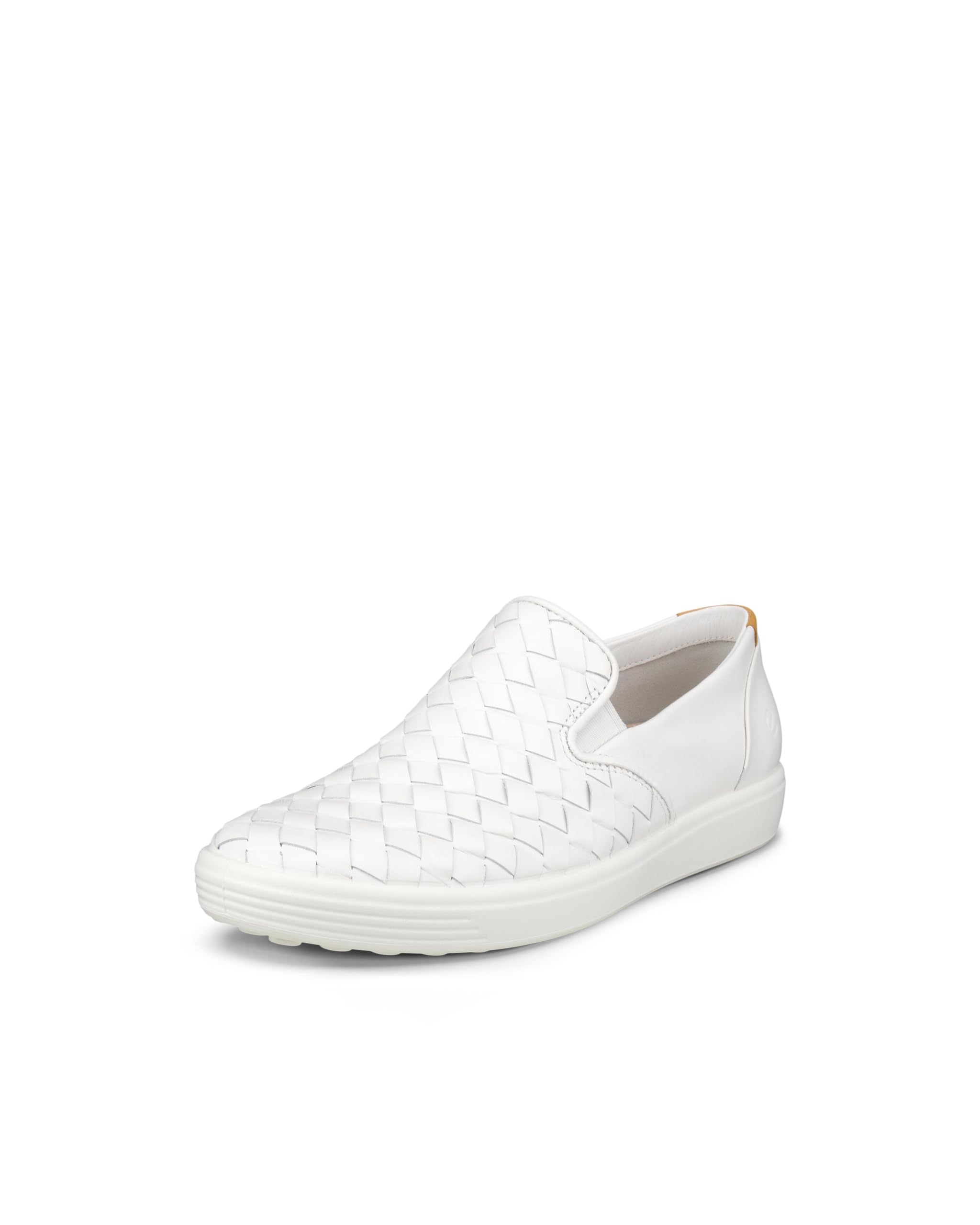 ECCO Soft 7 Woven Slip-On 3.0, White, 12-12.5