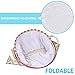 AOWIN Laundry Basket for Dorm, Collapsible Waterproof Dirty Clothes Hamper with Large Size 13.7X 17.7inches for Home, Office, Closet, Bedrooms, Bathrooms, College Dorm (Pink(17.7))
