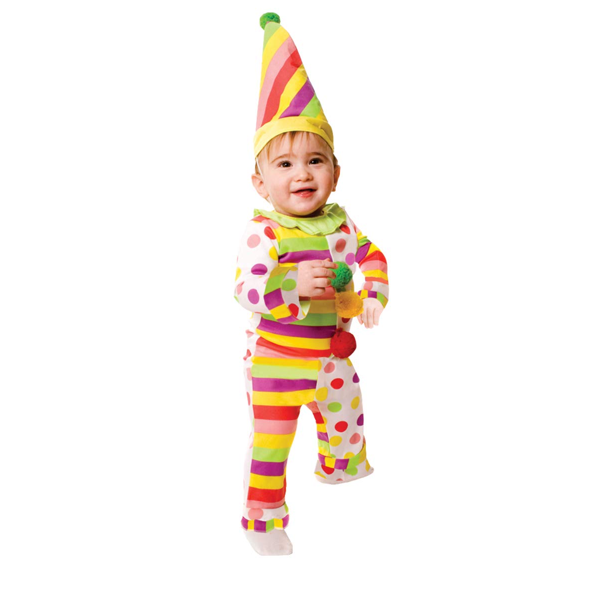 Dress Up America Colourful Boy's Clown - Toddler 1-2 years