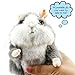 Electronic Mimicry Talking Hamster Toys - Soft Stuffed Pet Mouse Funny Plush Interactive Toy For Kids Toddler Adults Lovers, Speak It Out Game Voice Recorder Toy Best For Birthday, Xmas(Grey)