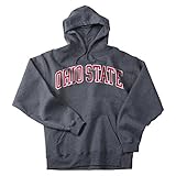 Ohio State Buckeyes Hooded Sweatshirt Charcoal Applique