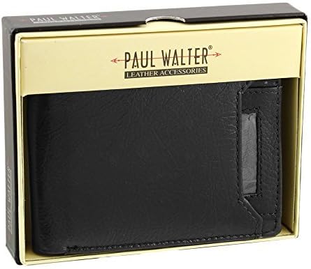 Men's Genuine Leather Bifold Wallet (Black)