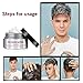 BMK Hair Color Wax Matte Hairstyle Pomades Disposable Temporary Modeling Natural Hair Styling Wax for Party, Cosplay, Nightclub, Masquerad, Halloween etc (Grey)