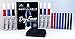 Dry Erase Markers - 15 Piece Set Contains Refillable White Board Markers and Premium No-Fade Ink Refill Cartridges. Assorted Red, Blue, and Black