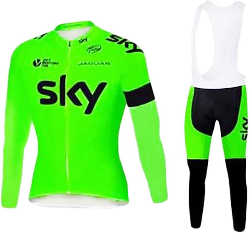 ZCFXJiTuanYZ Outdoor Sports Jersey Suit Sportswear Bicycle Long-sleeved Jersey + Trousers breathable quick-drying Men's Spring/Autumn/Winter