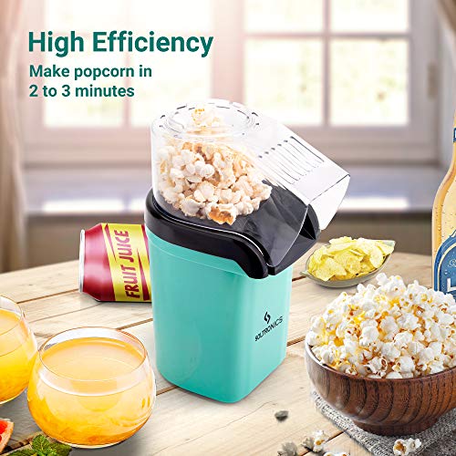 SOLTRONICS Hot Air Popcorn Popper Maker with Removable Measuring Cup