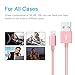 (3 Pack) Lightning cable, 3FT 6FT 10FT Durable Nylon Braided Universal Lightning to USB Sync and Charging Cable Wire for iPhone 7, iPhone 6,6s,6 Plus,6s Plus,iPhone 5 5s 5c,SE,iPad Air,iPod (Rose)