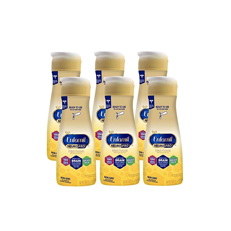 Enfamil NeuroPro Ready-to-Use Baby Formula, Ready to Feed, Brain and Immune Support with DHA, Iron and Prebiotics, Non…