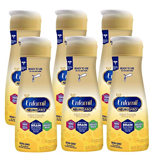 Enfamil NeuroPro Ready-to-Use Baby Formula, Ready to Feed, Brain and Immune Support with DHA, Iron and Prebiotics, Non…