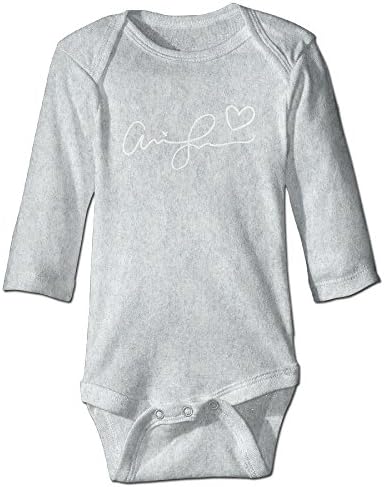 YOG MILK Little Red Ari Print Signature Heart Infant Baby's Romper Long Sleeve Jumpsuit Climb Clothes